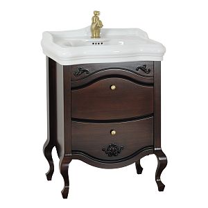 База Migliore Impero L61xH74xP48 см для раковины 60 см, 2 выдвижных ящика, цвет: Noce 25971 фото