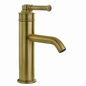 Смеситель для раковины Migliore Ermitage Mini монокомандный, ручка сверху латунь, донный клапан "click-clack", бронза 31414 фото