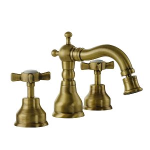 Смеситель для биде Migliore Princeton, на 3 отверстий, бронза 19342 фото