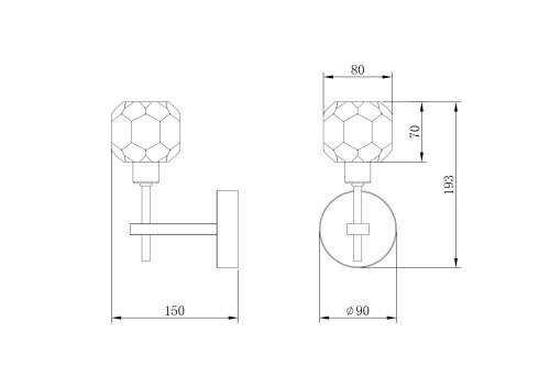 Настенный светильник (бра) Freya FR5114WL-01BZ фото 2