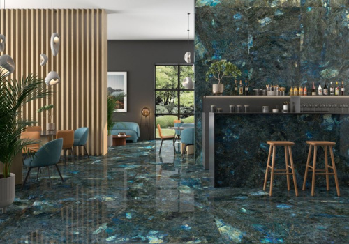 Керамогранит Geotiles Labradorite Leviglass Blue 120x120 фото 2
