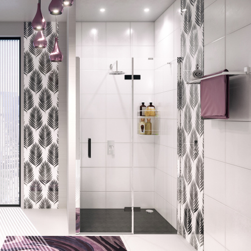 Wasserkraft Aller 10H05RBLACK MATT  Душевая дверь