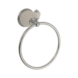 Кольцо Migliore Olivia, керамика белая, хром 17491 фото