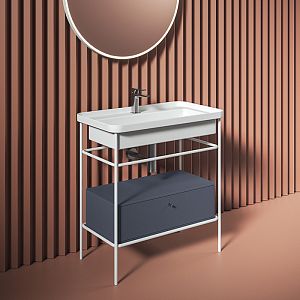 Artceram Fuori Scala Металлическая консоль 77х42,5х83см,, напольная, с ящиком, цвет: белый матовый фото