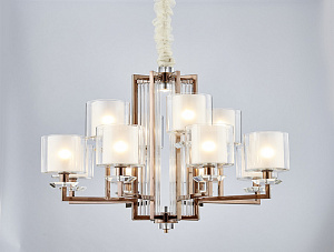 Подвесная люстра Newport 4408+4/C black nickel фото