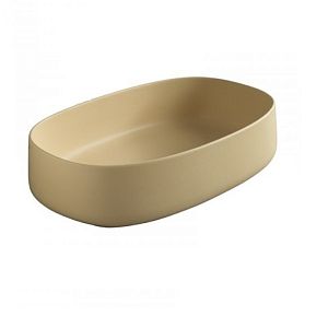 ArtCeram Cognac Раковина 55х35 см, без отв,, накладная, без слив-перелива, цвет: giallo zinco фото