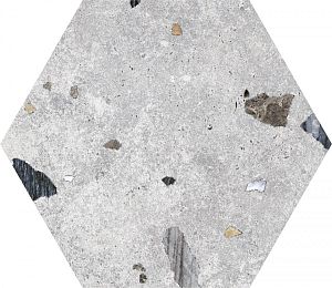 Керамогранит Codicer Sonar Silver Hexagonal 22x25 фото