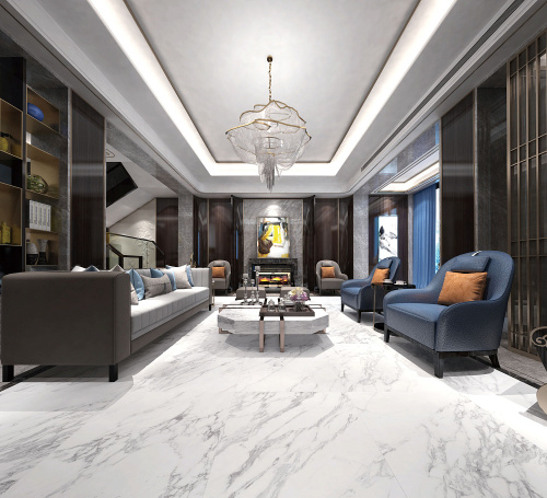 Керамогранит Basconi Home BHW-0037 Bianco Soft Polished (Gold) 60х120 фото 2