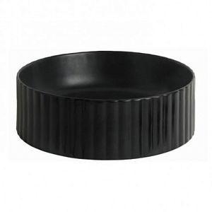 Artceram Millerighe Раковина 44,5х14,5 см, без отв,, накладная, без перелива, цвет: черный матовый фото