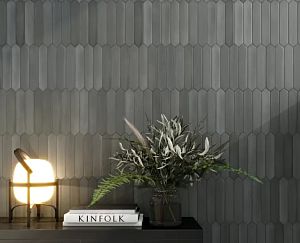 Плитка керамическая DNA 128392 Candy Crayon Graphite 4,3x24,3 фото