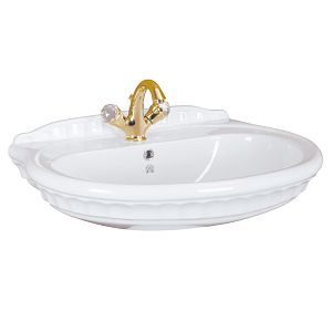 Раковина тюльпана Migliore Gianeta 70 см, белая керамика 20920 фото