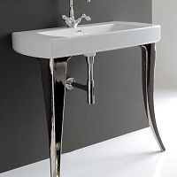 Artceram JAZZ Раковина 91,5х48 см, 1 отв,, цвет: серебро фото