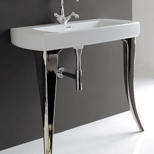 Artceram JAZZ Раковина 91,5х48 см, 1 отв,, цвет: серебро фото