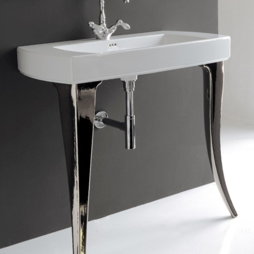 Artceram JAZZ Раковина 91,5х48 см, 1 отв,, цвет: серебро