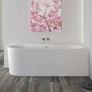 KNIEF Fresh Left Ванна пристенная, угол справа, 180х80х60см, цвет: белый фото