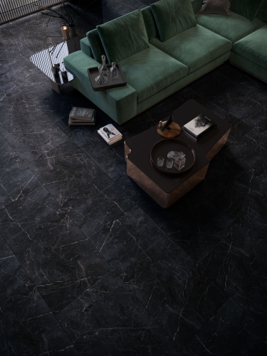 QUA Granite Sombra Black 120x60 черный полированная фото 2