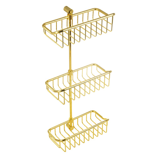 Решетка тройная Migliore Complementi L26xP15xH60 см, золото 22052