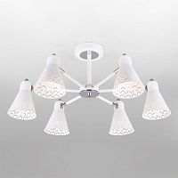 Люстра на штанге Eurosvet 70100/6 белый фото