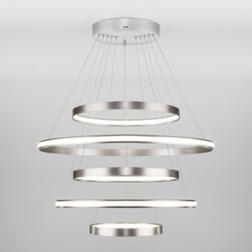 Каскадная люстра Eurosvet 90179/5 сатин-никель