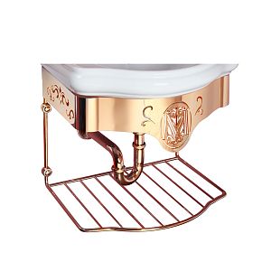 Консоль Migliore Bella подвесная 55 см с решеткой, золото 20723 фото