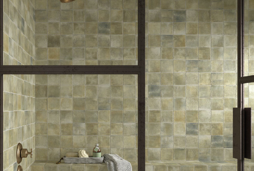 Керамическая плитка Equipe Raku 30826 Line Sage 10х10 фото 2