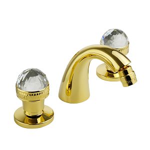 Смеситель для биде Migliore Axo Swarovski, на 3 отверстий, золото 18504 фото