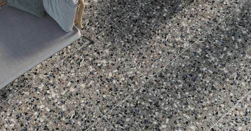Керамогранит Kutahya Seramik Terrazzo Anthracite Matt 80х80х1 фото 2