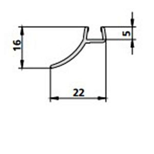 Kermi Вертикальный уплотнитель 16х22 см фото