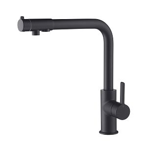 Смеситель для кухни с подключением фильтра Timo Hette 1026/03F черный фото