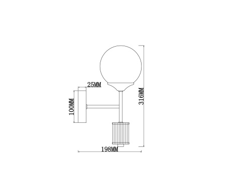 Настенный светильник (бра) Freya FR5185WL-01BS фото 4
