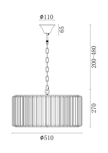 Подвесной светильник Freya FR1005PL-05SC фото 2