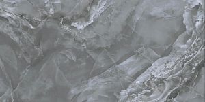 Керамогранит Kutahya Seramik Marea Dark Grey Rectified Parlak Nano 60x120 фото