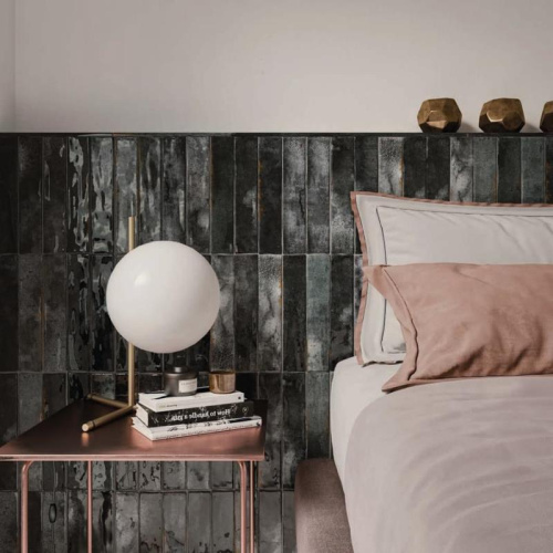 Плитка DNA Tiles Enamel 123144 Charcoal 5x25 фото 2