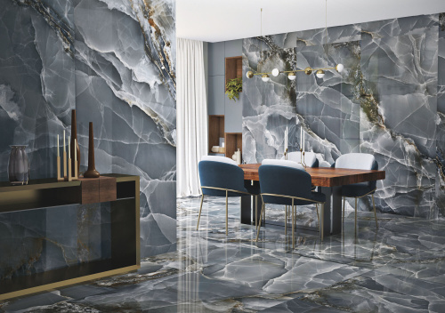 Керамогранит Baldocer Onyx Bleu Pulido rect. 120x260 фото 2