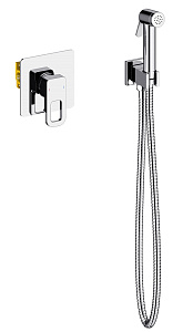 Смеситель встроенный с гигиеническим душем Timo Sahara 2080/00SM хром фото