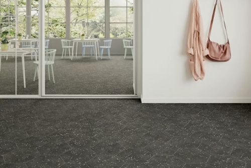 DNA Керамогранит 123381 Terrazzo Graphite 32x36.8 фото 2