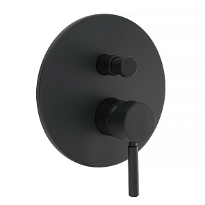 Смеситель скрытого монтажа Migliore Fortis монокомандный, 2-х позиционный с девиатором, черный матовый 30464 фото