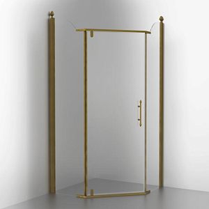 Душевая кабина Migliore Diadema Penta угловая 90x90xH203см, дверь распашная 74 см (SX-DX) стекло прозрачное 24175 фото