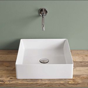 Artceram SCALINO Раковина 38х38 см, без отв,, накладная, без слив-перелива, цвет: белый фото