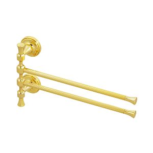 Полотенцедержатель Migliore Fortuna двойной поворотный L32 x h19 см, золото 27675 фото