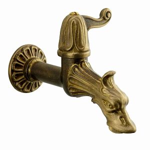 Кран садовый Migliore Artistica "Дракон" декоративный, 16 см, бронза 18408 фото