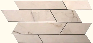 Мозаика Lafaenza Ceramica MK.Chevron Cre Mix 17x35.2 фото