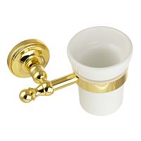 Cтакан настенный Migliore Mirella, керамика/золото 17306 фото