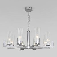 Подвесная люстра Eurosvet 60133/8 серебро фото