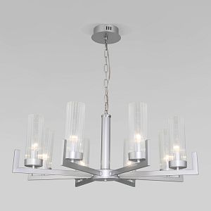 Подвесная люстра Eurosvet 60133/8 серебро фото