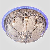 Накладная люстра Eurosvet 80100/8 хром/голубой фото