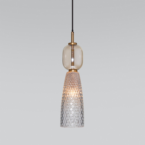 Подвесной светильник Eurosvet 50211/1 янтарный