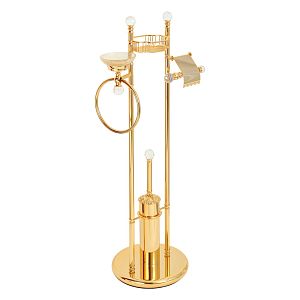 Стойка Migliore Cristalia 4-х функциональная H100 см, золото/Swarovski 16848 фото