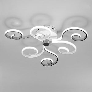 Накладная люстра Eurosvet 90149/3 белый/хром фото