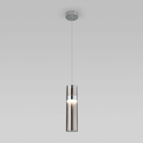 Подвесной светильник Eurosvet 50244/1 LED хром/дымчатый